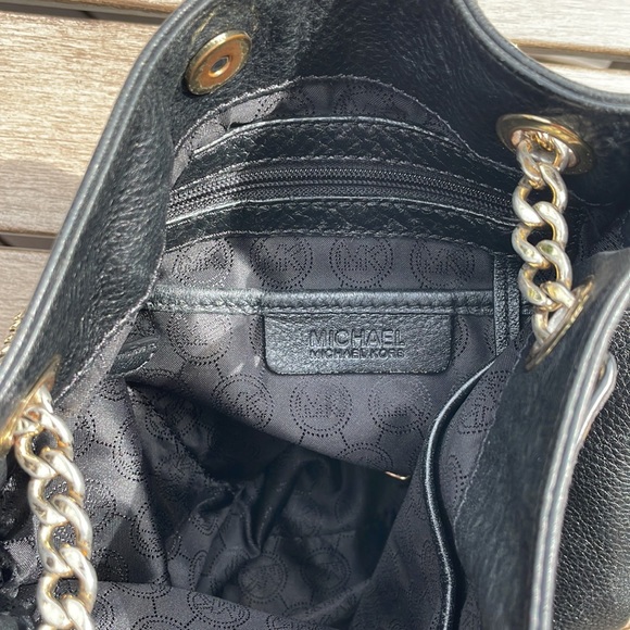 Michael Kors Black Leather Purse - Picture 8 of 10